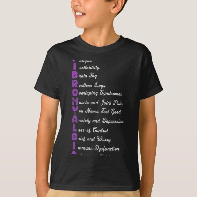 T-shirt Signification Fibro Fibro Fibromyositis Grunge de  (Devant)