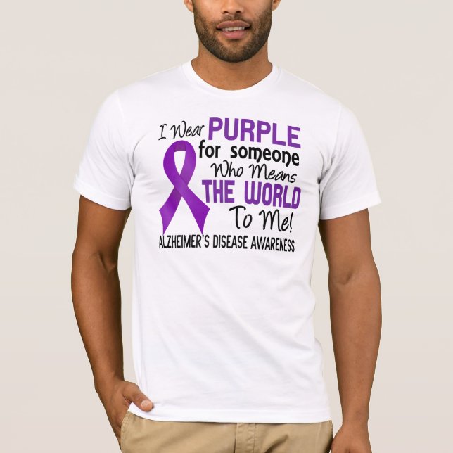 T-shirt Signifie le monde à moi la maladie d'Alzheimer 2 (Devant)