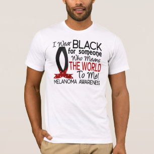T-shirt Signifie le monde à moi mélanome