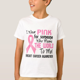 T-shirt Signifie Le Monde Pour Moi 2 Cancer Du Sein
