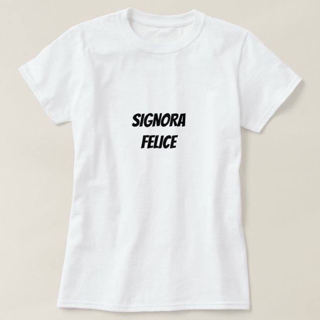 T-shirt Signora felice | Bonne dame (Design devant)