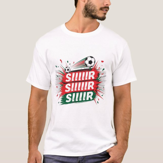 T-shirt Siiiiir Siiiiir – Moroccan Fan Chant & Flag Pride  (Devant)
