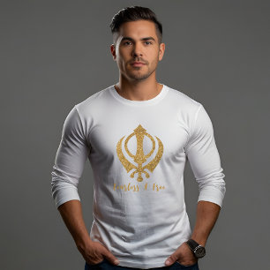 T-shirt Sikh Khanda "Sans peur et libre"