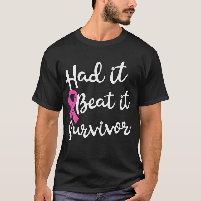 T-shirt S'Il A Été Battu Il Survivor Sensibilisation Au Ca (Devant)