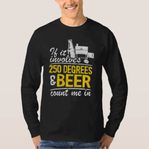 T-shirt S'Il Comprend 250 Degrés Et La Bière Me Compte Dan