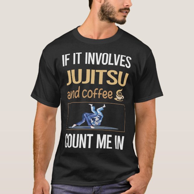 T-shirt S'Il Concerne Du Café Jujitsu Ju Jitsu Jiujitsu Ji (Devant)