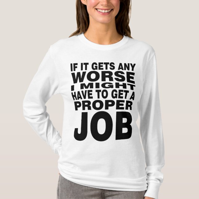 T-shirt S'il devient pire (Devant)