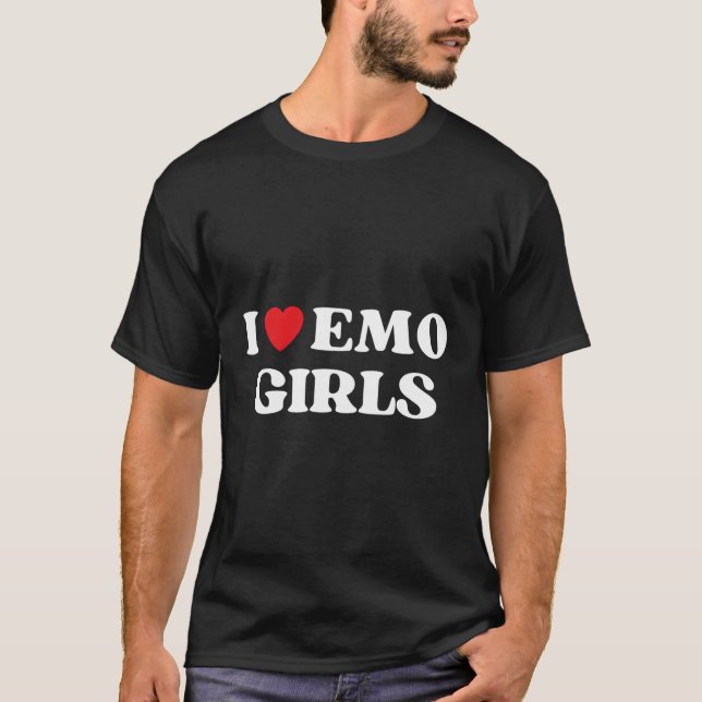 T-shirt S'Il Emo Cite Rouge Et Emo Style (Devant)