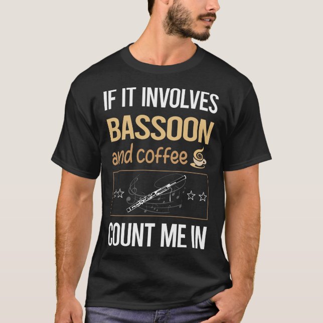 T-shirt S'Il S'Agit De Basson De Café (Devant)