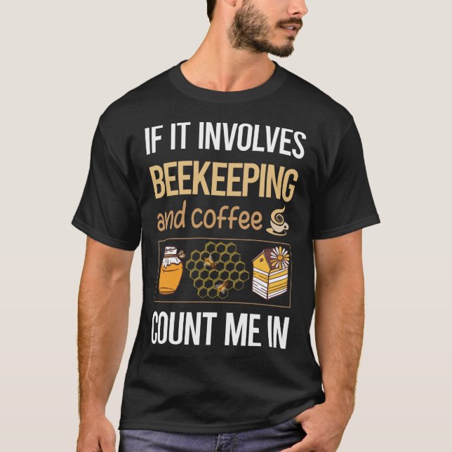 T-shirt S'Il S'Agit De Café Abeille Apiculté (Devant)