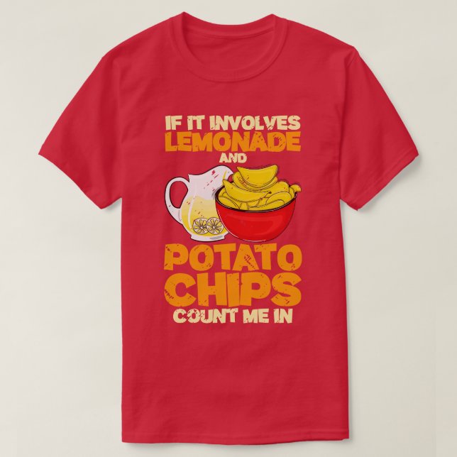 T-shirt S'Il S'Agit De Citronade Et De Chips De Pomme De T (Design devant)