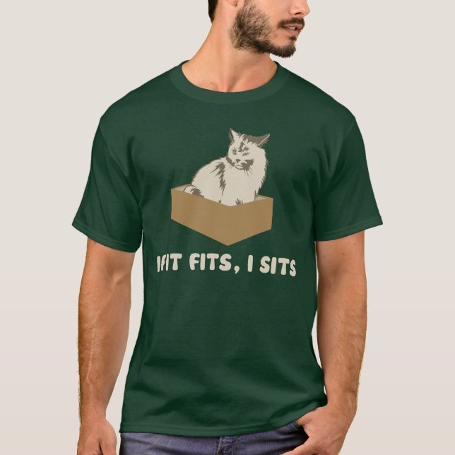 T-shirt S'il va, I repose le chat (Devant)