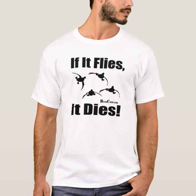 T-shirt S'il vole il meurt (Devant)