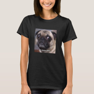 T-shirt S'il vous plaît Éloignez-vous Drôle de Chien Pug F