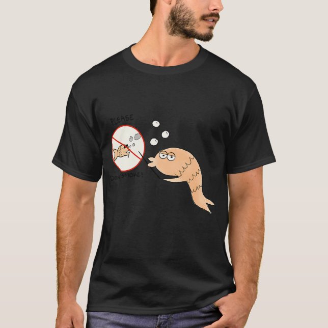 T-shirt S'il vous plaît ne fumez pas (Devant)