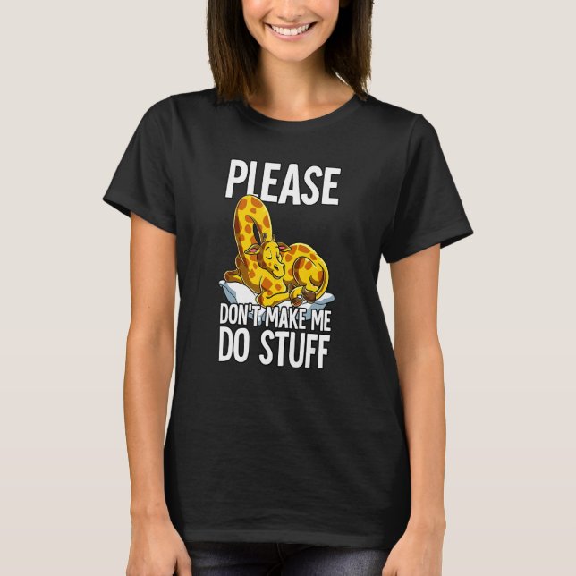 T-shirt S'Il Vous Plaît Ne Me Faites Pas Faire Des Stuff G (Devant)
