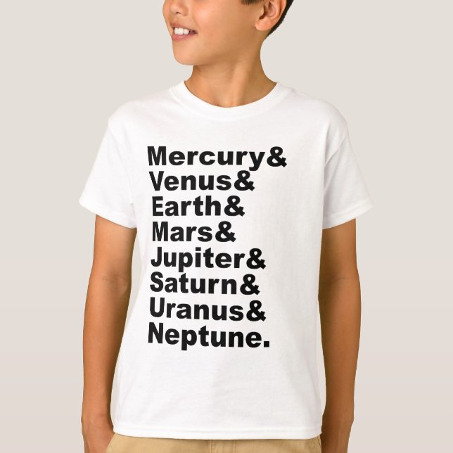 T-shirt S'il vous plaît ne pas Invitation Pluto à notre 8  (Devant)