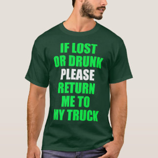 T-shirt S'Il Vous Plaît Revenir À Mon Camion Funny Trucker