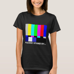 T-shirt S'Il Vous Plaît Tenez Par La Télévision Motif Tv T