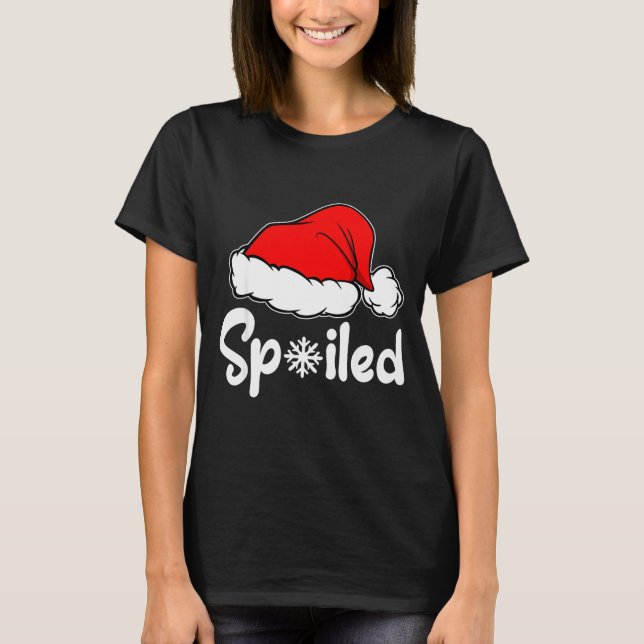 T-shirt Siled Broke Santa Hat Christmas Matching Pajamas  (Devant)
