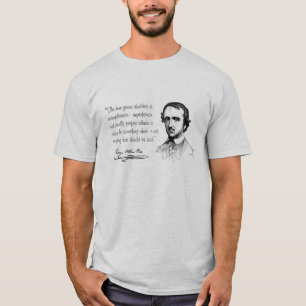 T-shirt Silence d'Edgar Allen Poe
