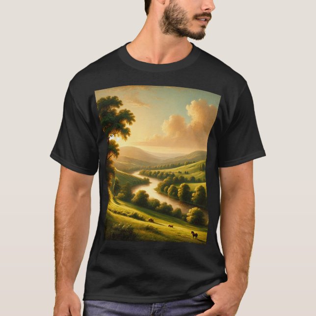 T-shirt "Silence et dimension : l'inspiration de Landsca (Devant)