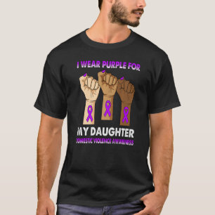 T-shirt Silence Hand I Wear Purple For My Daughter Domesti