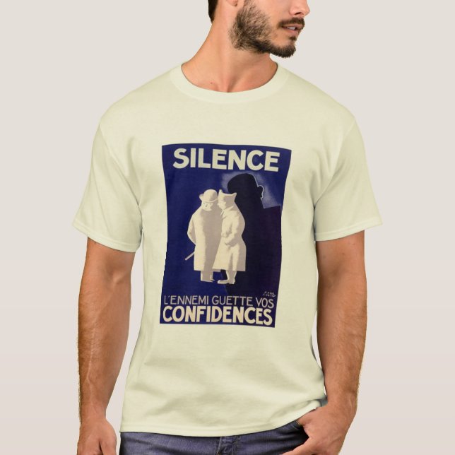 T-shirt Silence L'ennemi Guette Vos Confiances Guerre fran (Devant)