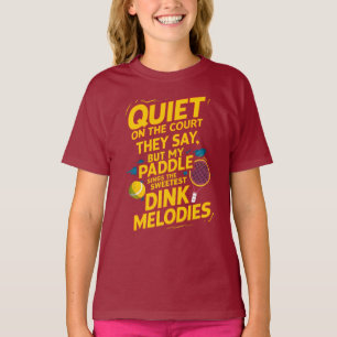 T-shirt Silence Parle Volumes : Le Pickleball Power