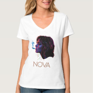 T-shirt Silence peint à la lumière de Nova