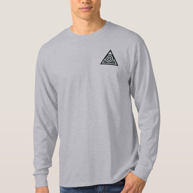 T-shirt Silence Spiral Homme Manches Longues (Devant)
