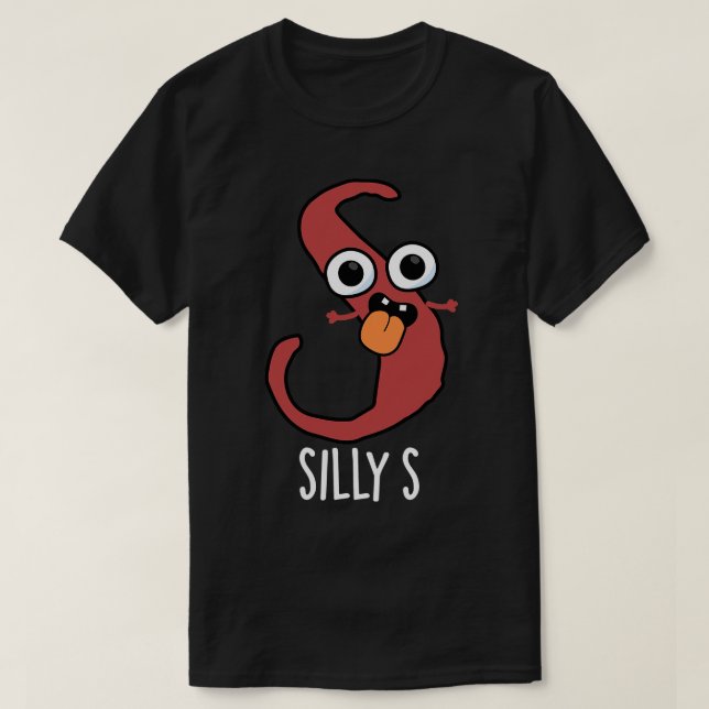 T-shirt Silencieux S Funny Alphabet S Pun (Design devant)