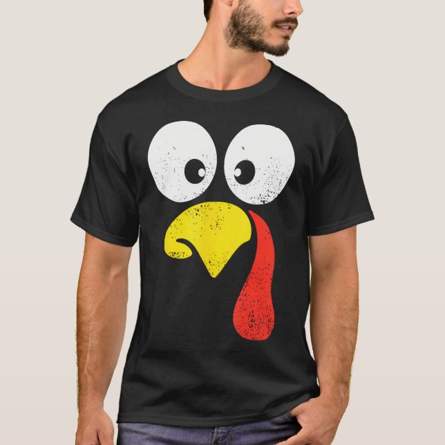 T-shirt Silencieux Turquie Face Famille Thanksgiving Diner (Devant)