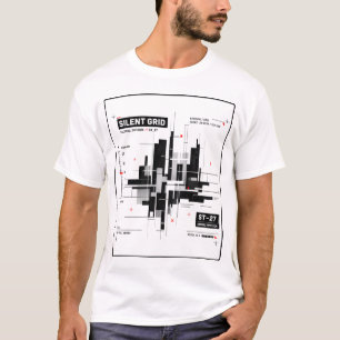 T-shirt Silent Grid Tactical Minimal Tech Grid Streetwea
