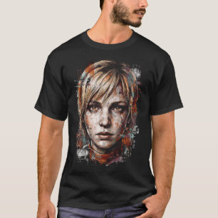 T-shirt Silent Hill 3 Heather Mason Gilet en Denim Papillo
