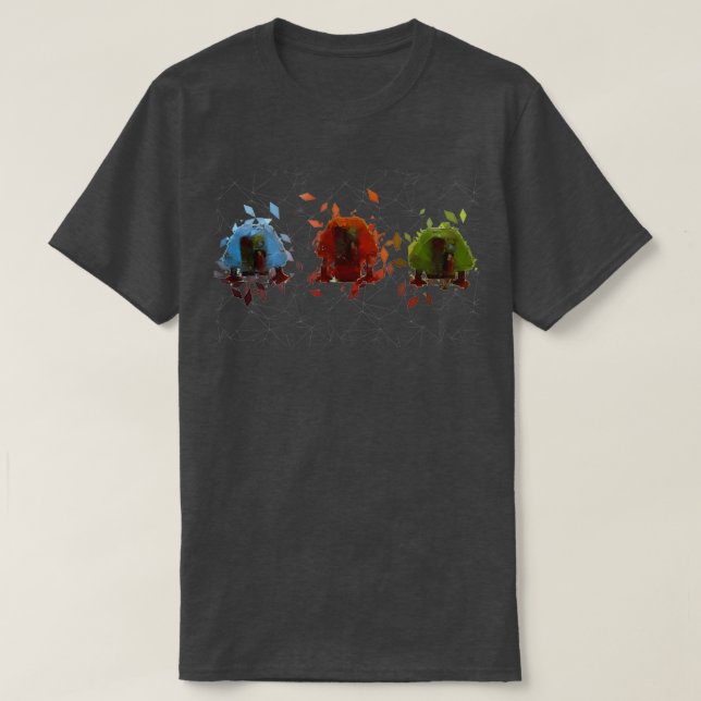 T-shirt Silent Running Huey Dewey and Luey  (Design devant)