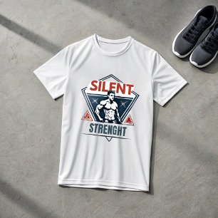 T-Shirt Silent Strength Gym pour Hommes Alpha