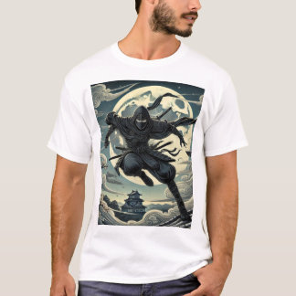 T-shirt Silent Warrior: Ninja Under the Moon