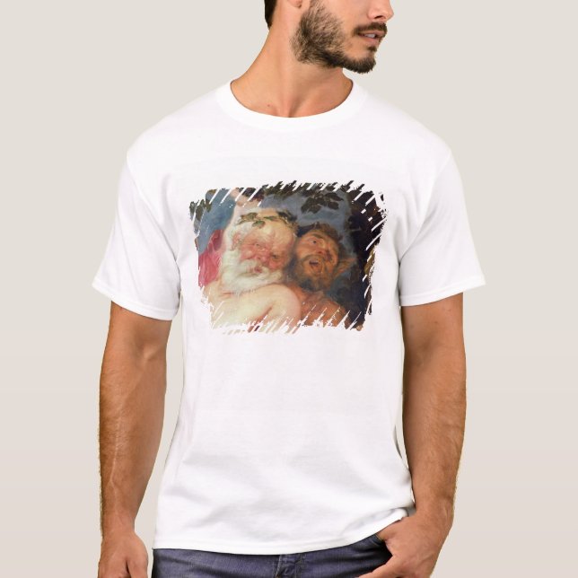 T-shirt Silenus ivre soutenu par des satyres, c.1620 (Devant)