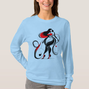 T-shirt Silhouette Abstraite