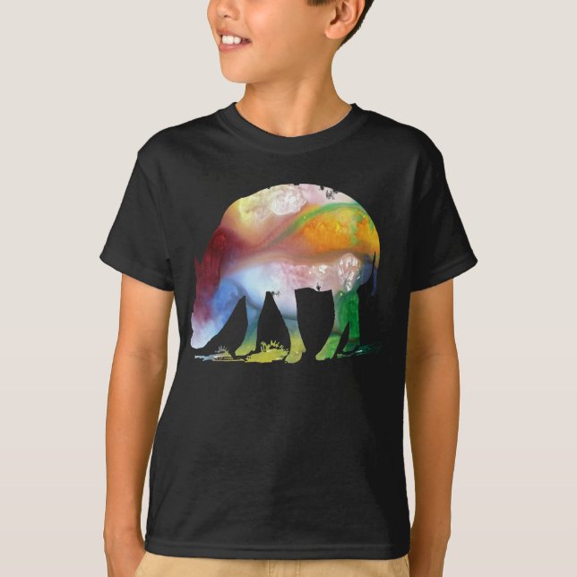 T-shirt Silhouette abstraite de Babirusa (Devant)