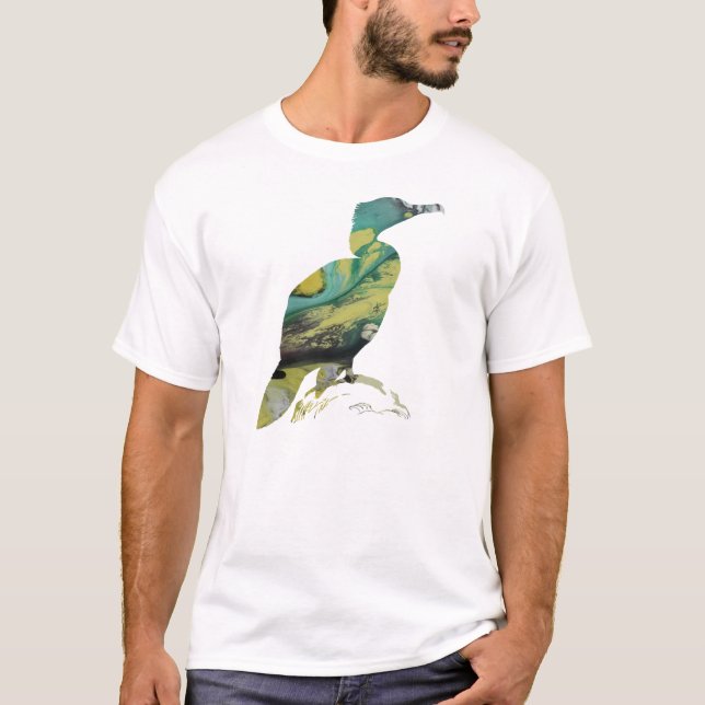 T-shirt Silhouette abstraite de Cormorant (Devant)
