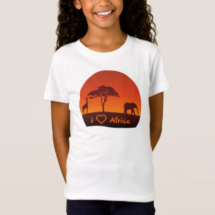 T-Shirt Silhouette africaine Safari - Chemise enfant