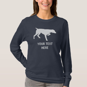 T-shirt Silhouette allemande d'indicateur aux cheveux