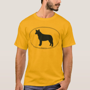 T-shirt Silhouette australienne de chien de bétail