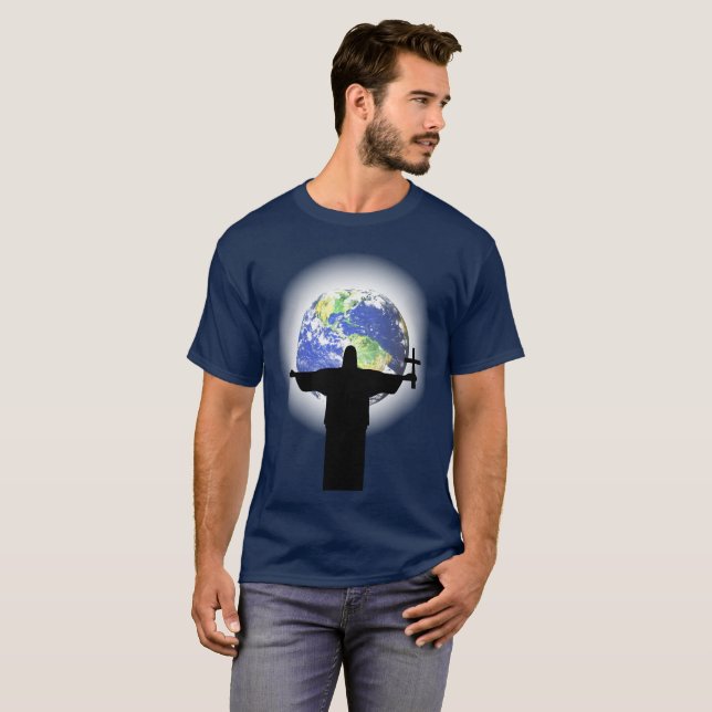 T-shirt Silhouette avec croix (Devant entier)
