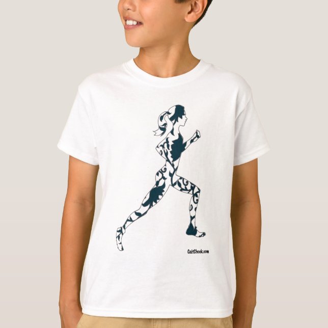 T-shirt Silhouette courante - florale (Devant)