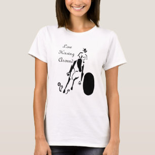 T-shirt Silhouette Cowgirl Barrel Racing