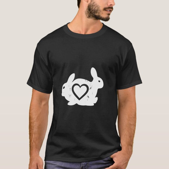 T-shirt Silhouette d'animal de Pâques (Devant)