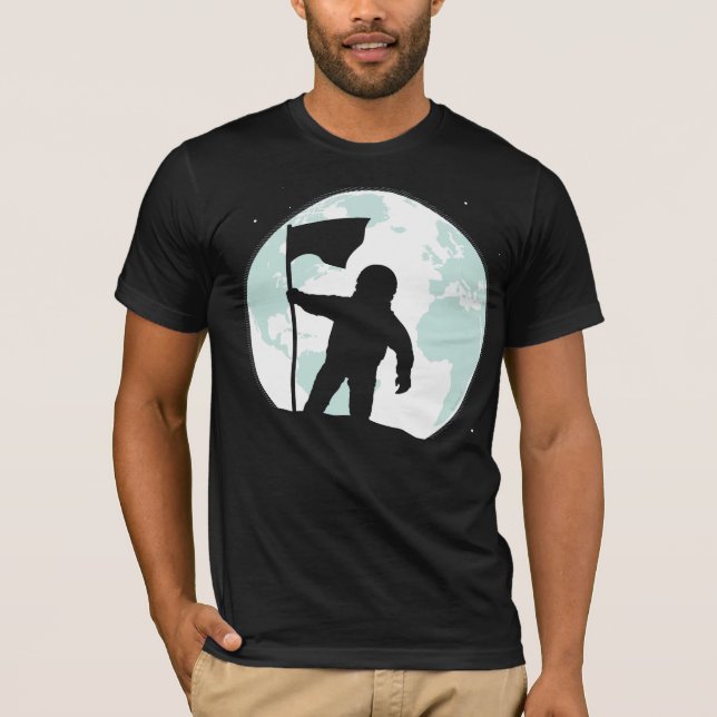 T-shirt Silhouette d'astronaute (Devant)